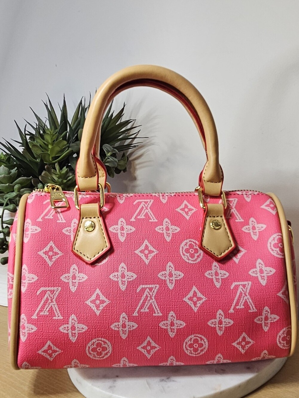 Inspired Pink Monogram Satchel Handbag 💖